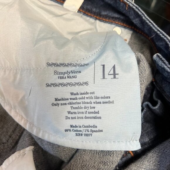 Simply Vera Vera Wang Blue Boot Cut Jeans - Picture 4 of 5